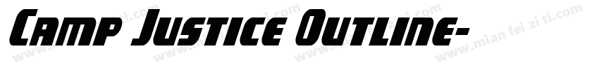 Camp Justice Outline字体转换